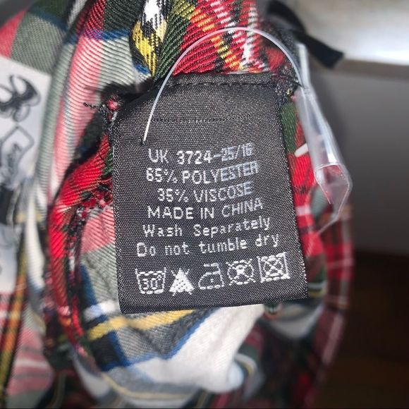 Hell Bunny “vixen” high waisted plaid skirt - Picture 5 of 5